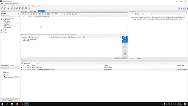 QA 3. Создание таблиц (CREATE TABLE) в MySQL Workbench