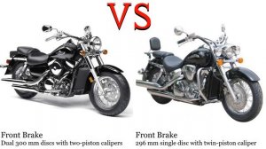 Kawasaki VN 1600 Vulcan vs Honda VTX 1300 Test specification comparison