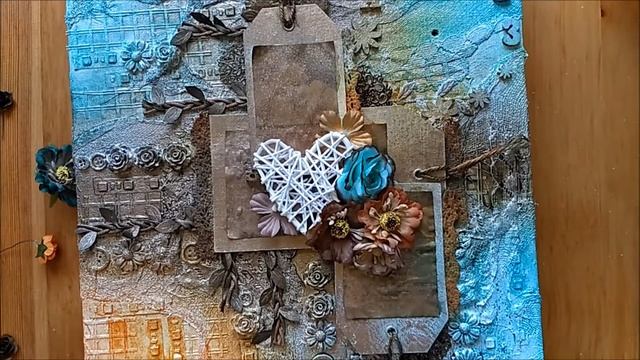 Mixed Media Clock "Spring" / Микс Медиа часы смотреть онлайн