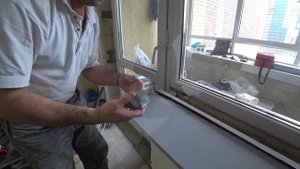 как установить пластиковый подоконник | как установить подоконник на пластиковое окно