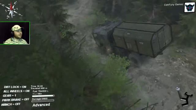 Spintires Lukasz98 & Yansors MAN KAT 4x4 On Evans Creek смотреть онлайн