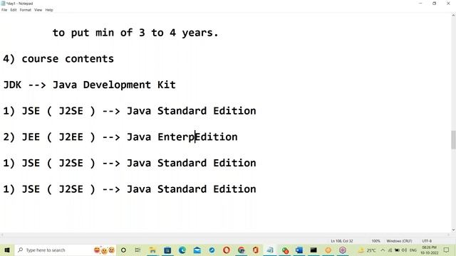 CORE JAVA tutorials || Demo - 1 || by Mr. Nageswar Rao On 10-10-2022 @7:30PM IST смотреть онлайн