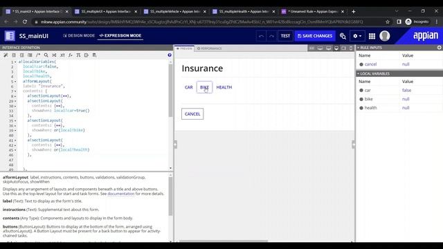 Multiple Interfaces in single UI | Appian Tutorial смотреть онлайн