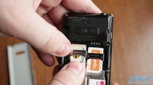 Как вставить SIM-карту в LG A390 (XDRV.RU)
