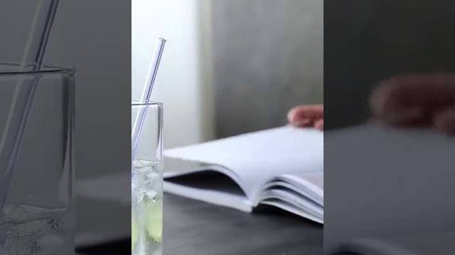 Borosilicate Colored Straight Glass Straws