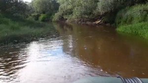 Водомет! Испытываем комплект на мелководье.