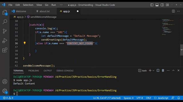 JavaScript Error Handling Practical Part-2 How to Create and Handle Custom Error | Industry Standar