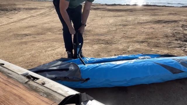 Надувной каяк  байдарка Surge Elite X1 Kayak Bestway 305x91х40см надувной каяк байдарка отзыв