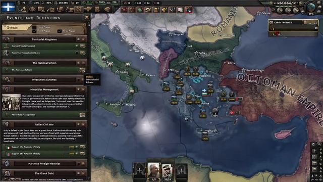 МИРНАЯ ГРЕЦИЯ В ПМВ - HOI4 The Great War Redux №2 смотреть онлайн