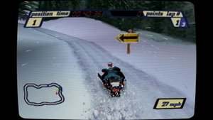 Snow ride Playstation 1 Retro Arch CRT+NTSC фильтр