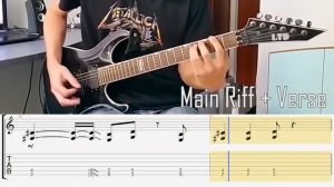 METALLICA - Murder One Full Guitar Lesson w/ TABS