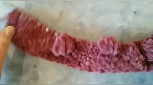 Плюшевый плед с "Шишечками" из YarnArt Dolce.