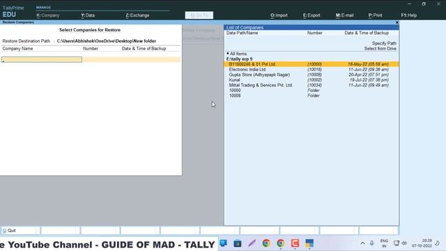 Tally prime rar file| Zip file open kaise hoti hai | Restore backup in tally смотреть онлайн