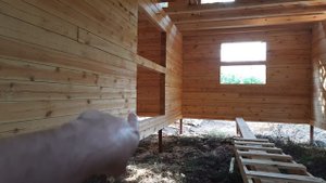 Дом из бруса 150×150. Свой дом в лесу.