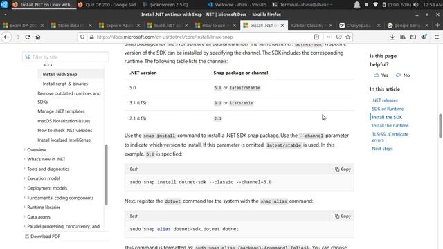 Install the .NET SDK or the .NET Runtime with Snap - Ubuntu Studio 20 смотреть онлайн