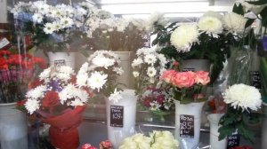 Зашёл в цветочный магазин