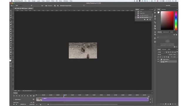 Photoshop CC: Create GIF from Video смотреть онлайн