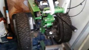 Мотоблок аврора 900 на жигулёвских колесах