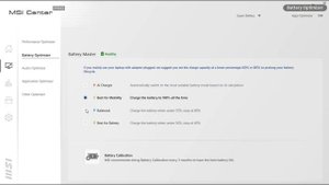 MSI® HOW TO use MSI Center Pro - Optimization on MSI notebook