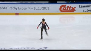 Камила Валиева произвольная  программа Финляндия Kamila Valieva CS Finlandia Trophy 2021 SP