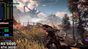 CPU Bottleneck test - Ryzen 5 4500 vs Ryzen 5 5600 with RTX 3070 - Horizon Zero Dawn