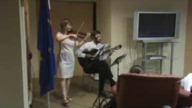 F. Chopin, Mazurka op,7 N1, violin and guitar смотреть онлайн