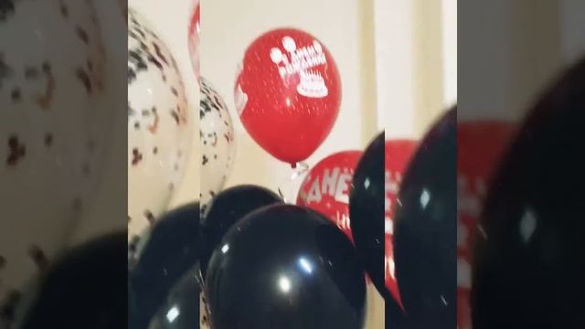 Фонтан из воздушных шаров