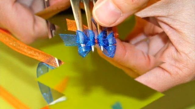как сделать бантик на вилке //// Master Class - how to make a bow on a fork смотреть онлайн