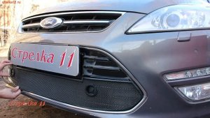 Защита радиатора для FORD MONDEO 4 с парктроником 2011-2015г.в. (Черная) - strelka11.ru