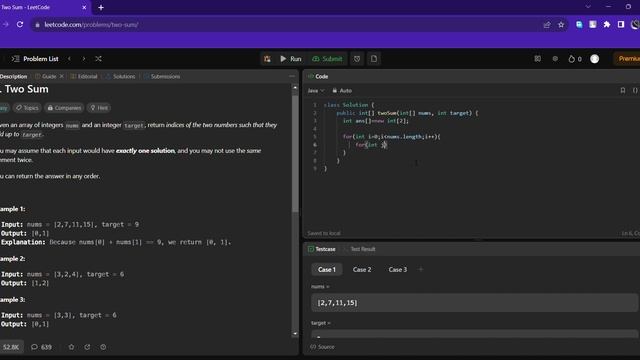 Two sum | Leetcode : 1 | Java Tamil смотреть онлайн