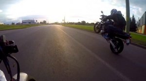 вилли на хонда хорнет.