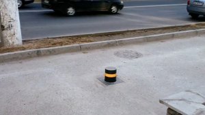 Демонстрация работы болларда