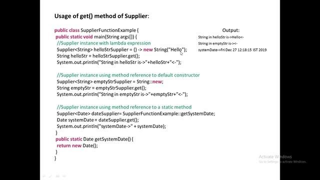 Java 15 Supplier Interface In Java 8