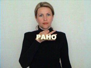 ЖЕСТОВЫЙ ЯЗЫК. СЛОВАРЬ. Рано