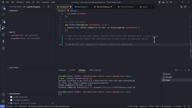 Node JS Debugging With Inspect Command In Visual Studio Code | Debugger | VS Code