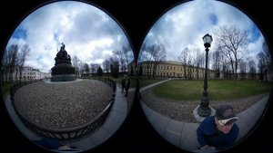 тест камеры для панорамной съемки samsung gear 360 2017. Памятник 1000 летие России