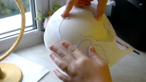DIY ПЕРЕДЕЛКА СТАРОГО ГЛОБУСА / САМЫЙ ЛЕГКИЙ СПОСОБ ?