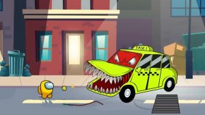 Huggy Wuggy & Among Us & Cursed Thomas The Train & Taxi Eater - Coffin Dance Meme Cover
