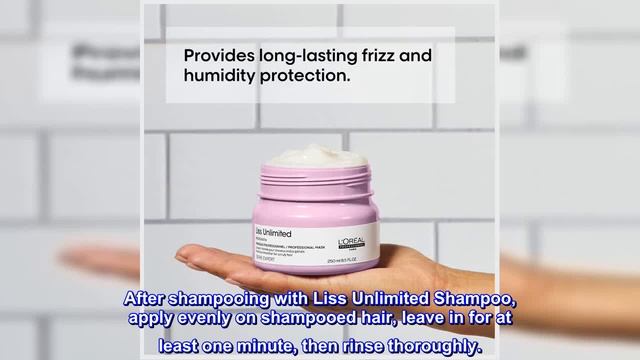 Great product -  L'Oreal Professionnel Liss Unlimited Mask | For Frizz-Prone Hair | Provides Long-L смотреть онлайн