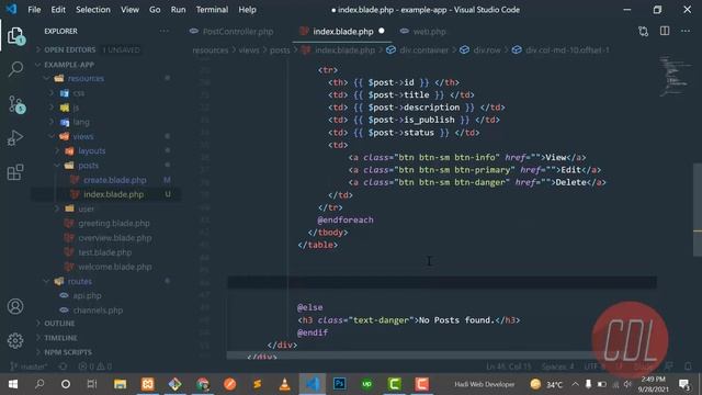 38 pagination | Pagination in Laravel, How to make pagination in Laravel, CDL Career Development La