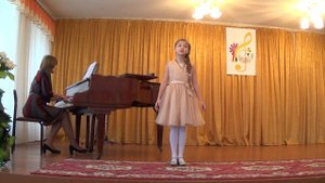 Ольга Горобцова, 9 лет, "Заход солнца" Эдвард Григ