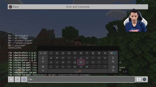 Minecraft TELEPORT COMMAND Tutorial (TP Command) смотреть онлайн