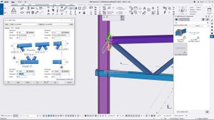 Tekla Structures. Серия 1.460.3. Ферма Молодечно.  Часть 2. Узлы.