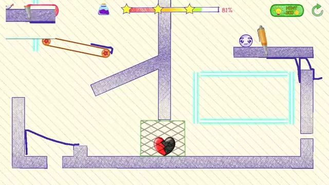 Love Story : Draw Physics Line. Heal Love. Level 96. 3 Stars. смотреть онлайн