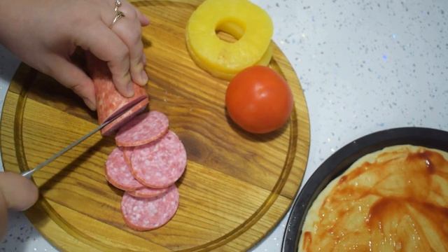 Пицца с ананасами | Pineapple Pizza | Очень вкусная домашняя пицца с ананасами | NataKitchen