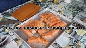 Готовим сёмгу на углях