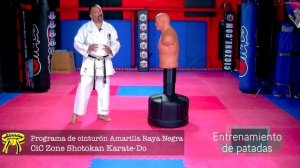 karate training online free  Cinta Amarilla Raya Negra Parte 3, Shotokan Karate Do Yellow stripe