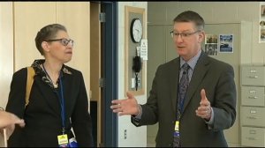 Life Sciences official toured Chicopee Comp.