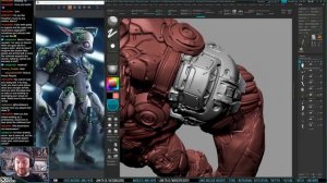 3D Character Sculpting - Marco Plouffe's Twitch Stream of 2023-10-31 - Storytime