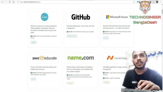 Free Domain and Web Hosting with GitHub student developer pack | Edu Mail | Technogineer Bangladesh